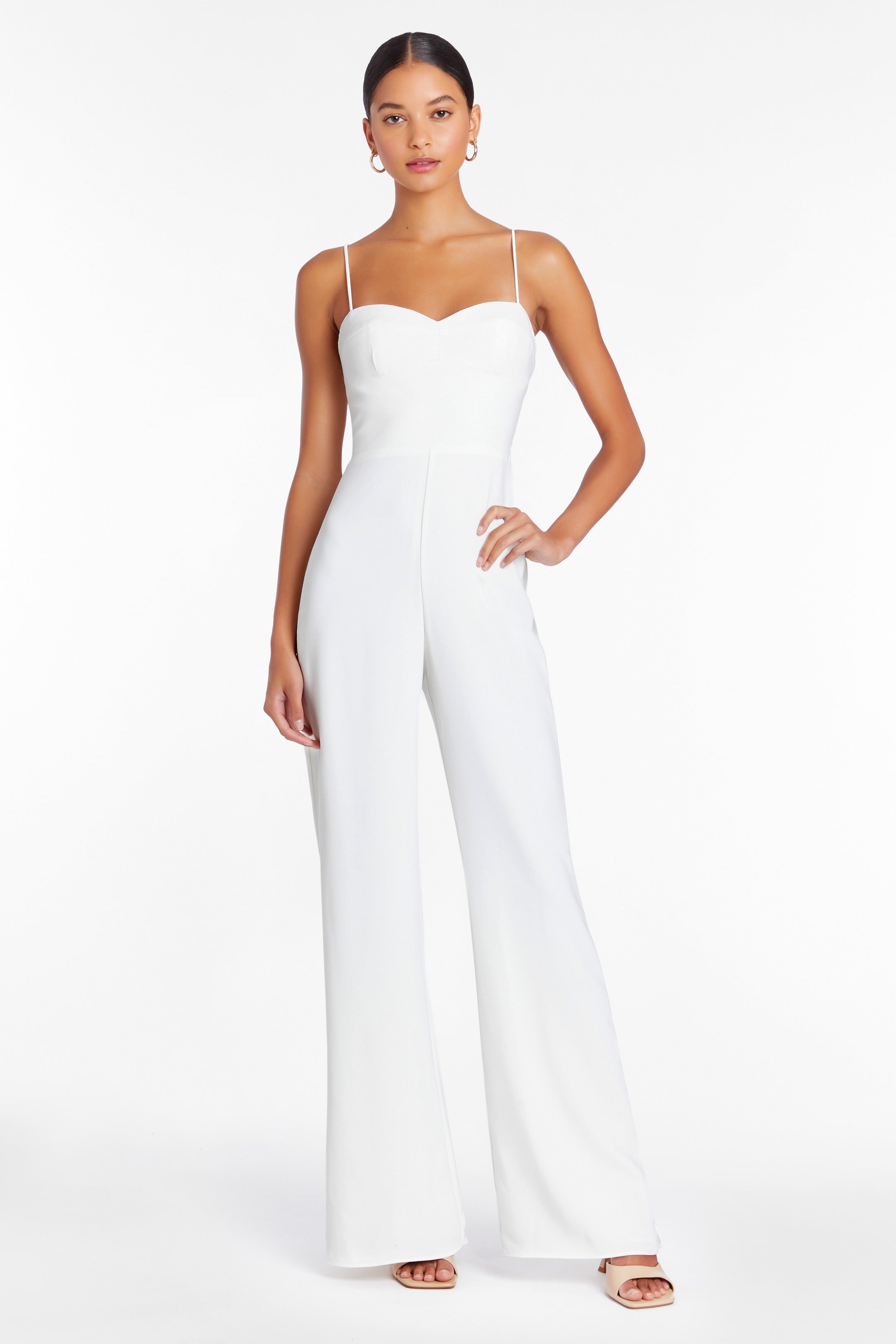 Champagne On The Plane Halter Jumpsuit