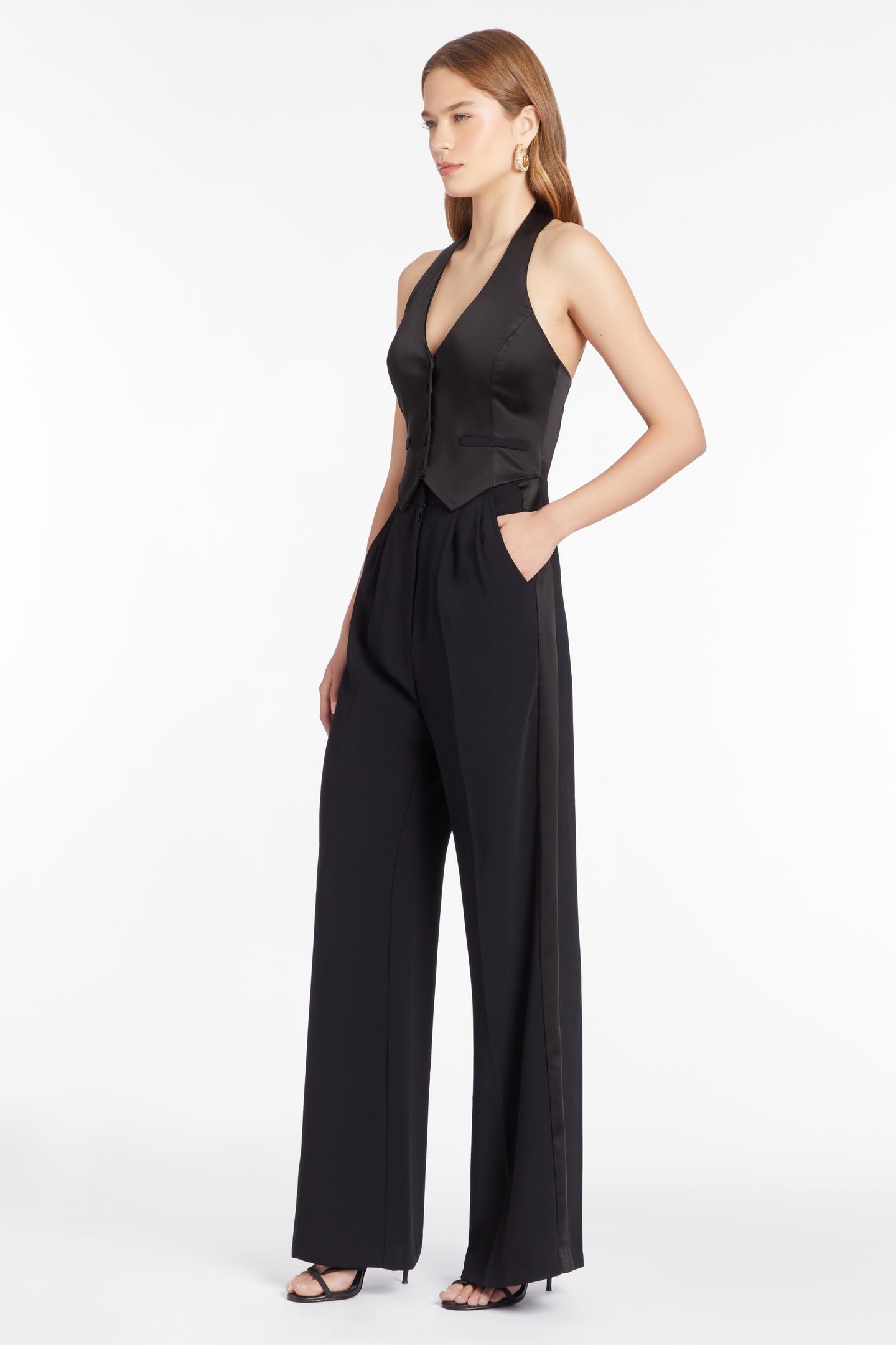 Isadore Jumpsuit with Satin