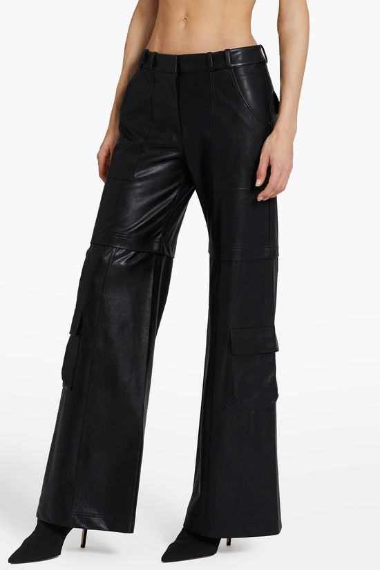 Lucas Pants in Faux Leather view 1