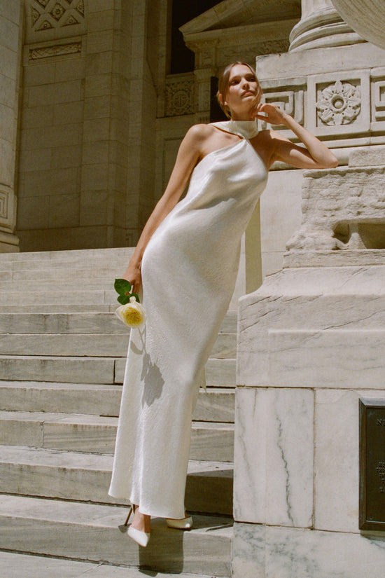 Ashton Maxi in Satin