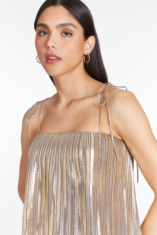 Collina Top in Pleats