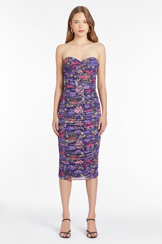 Lopez Dress in Printed Mesh view 2