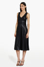 Sabal Dress in Faux Leather
