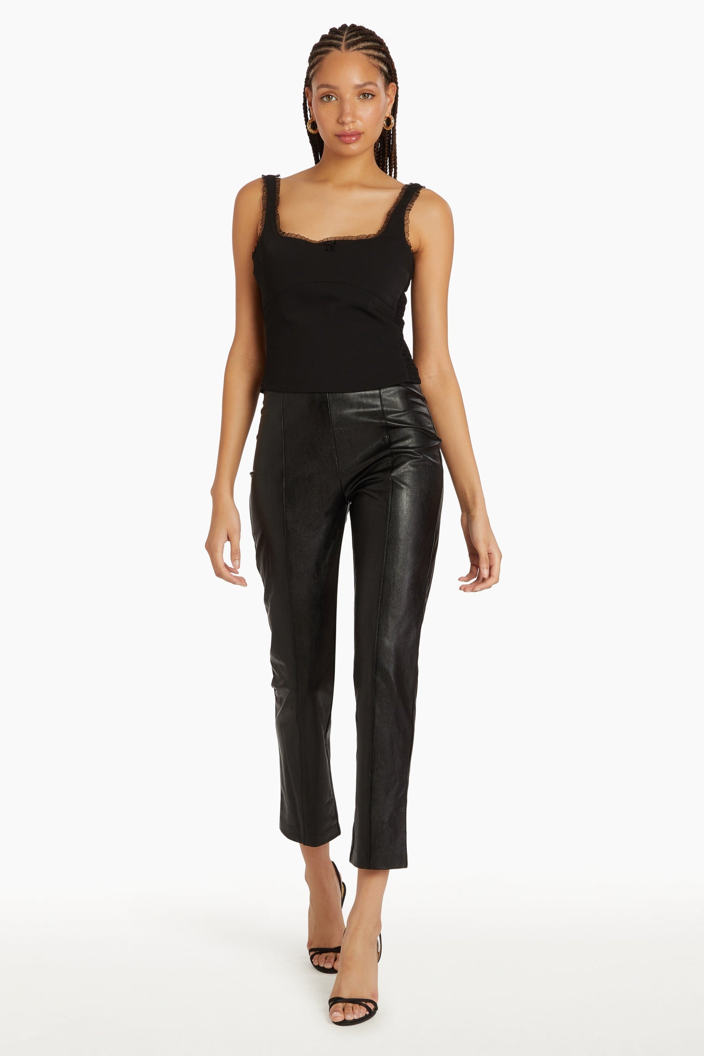 Romana Pants in Faux Leather