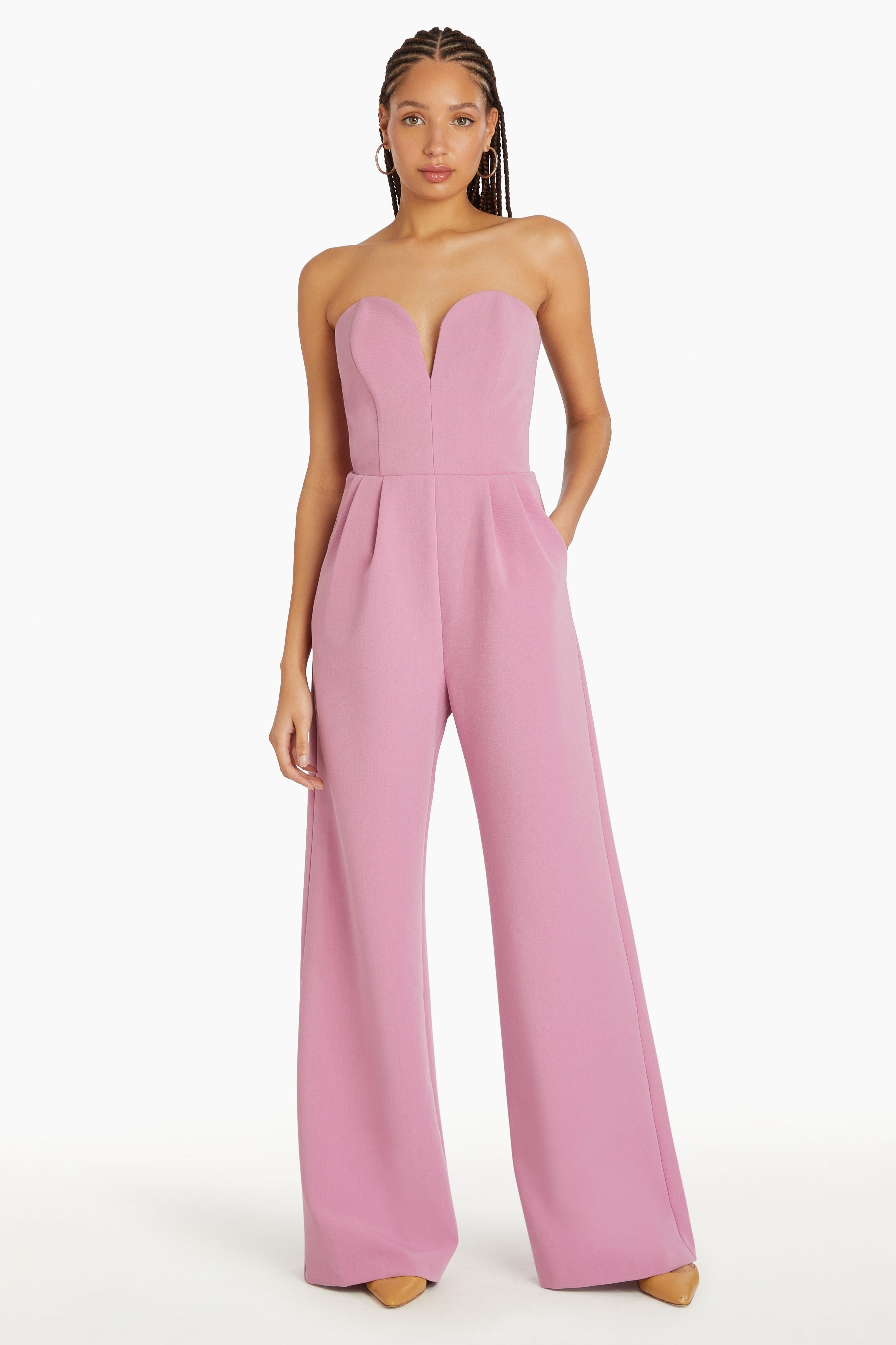 Amanda uprichard pink jumpsuit on sale