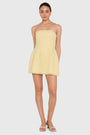 Strapless Bethany Romper in Crochet Lace View 1