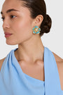 Dusty Blue Flora Earrings View 1