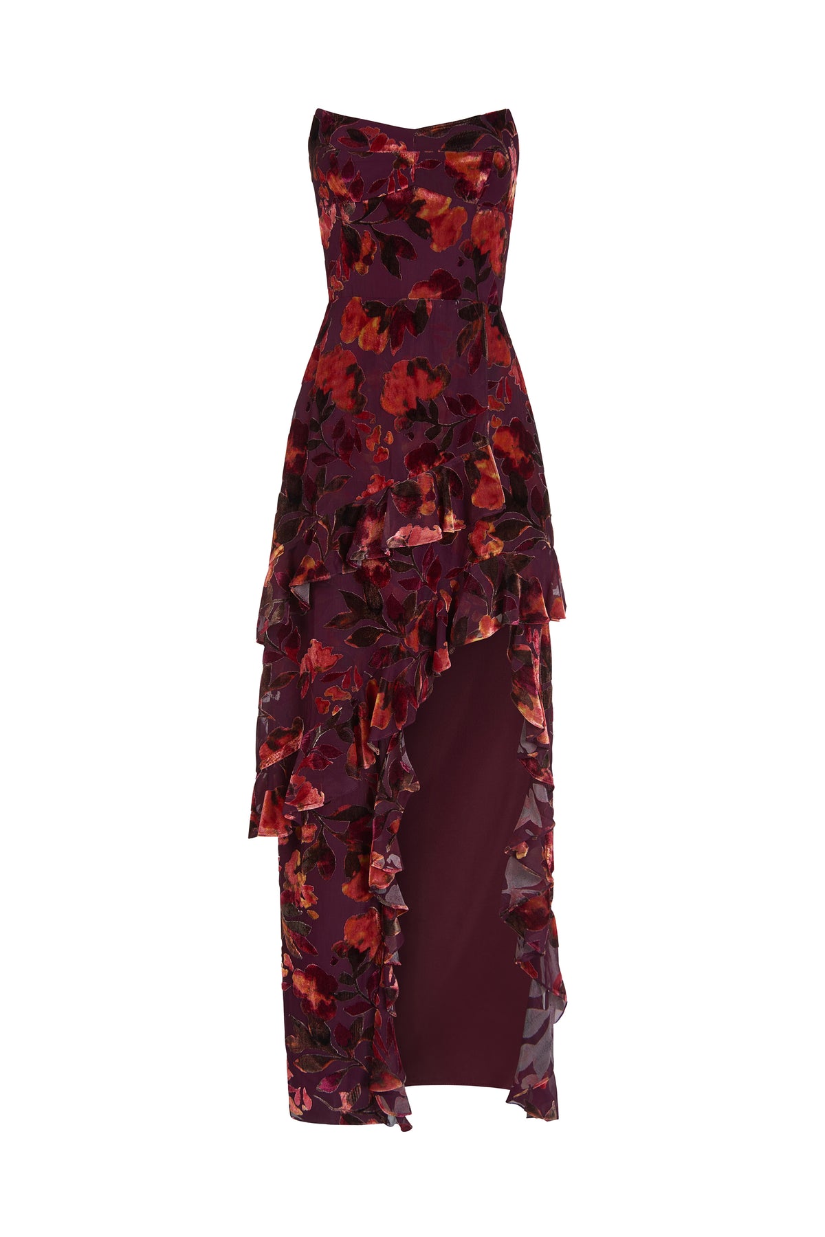 Amanda Uprichard Magnolia Maxi in Sorrel - shown on an invisible mannequin