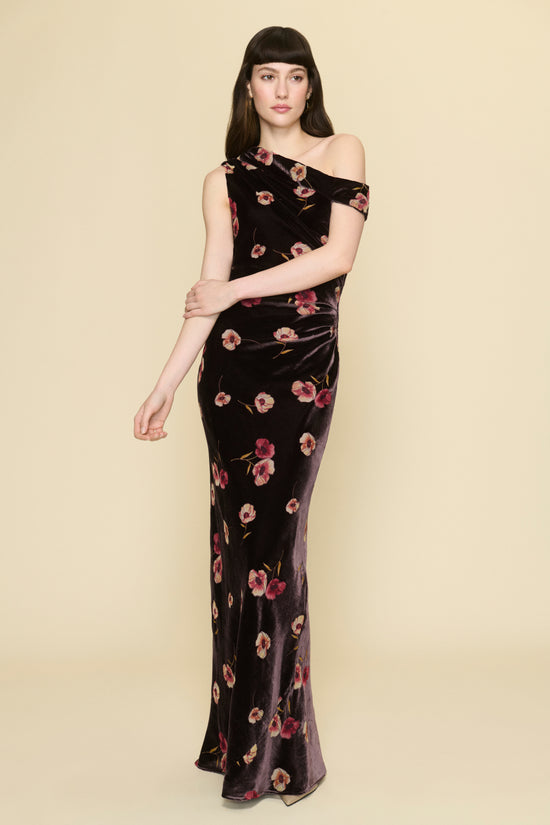Amanda Uprichard Anitta Gown in Sweet Ember - editorial image