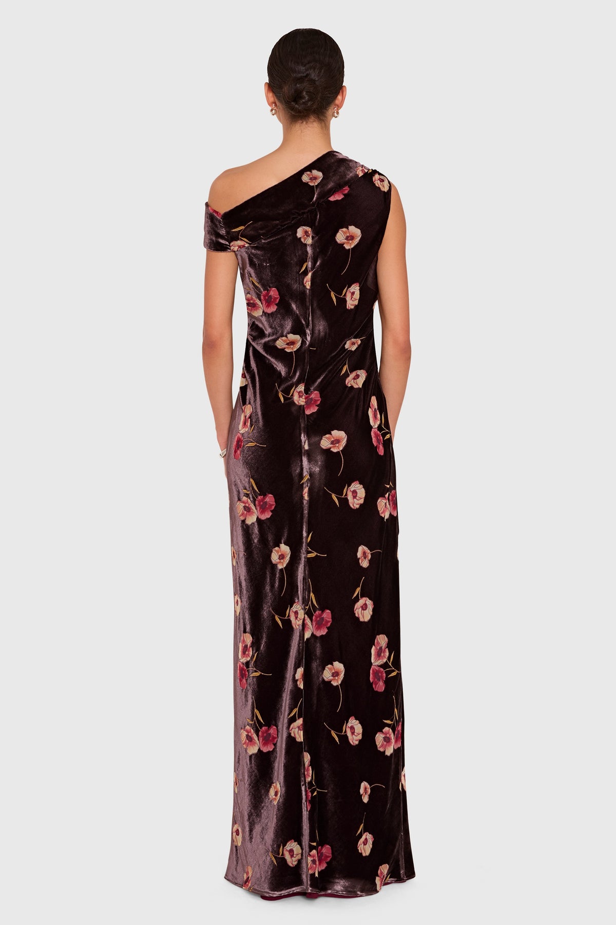 Amanda Uprichard Anitta Gown in Sweet Ember - back view