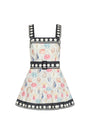 Lena Skort Romper in Coastal Dot View 6