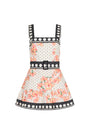 Lena Skort Romper in Hibiscus Dot View 7