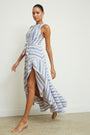 Casella Dress in Myers Stripe View 5