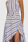 Casella Dress in Myers Stripe View 4