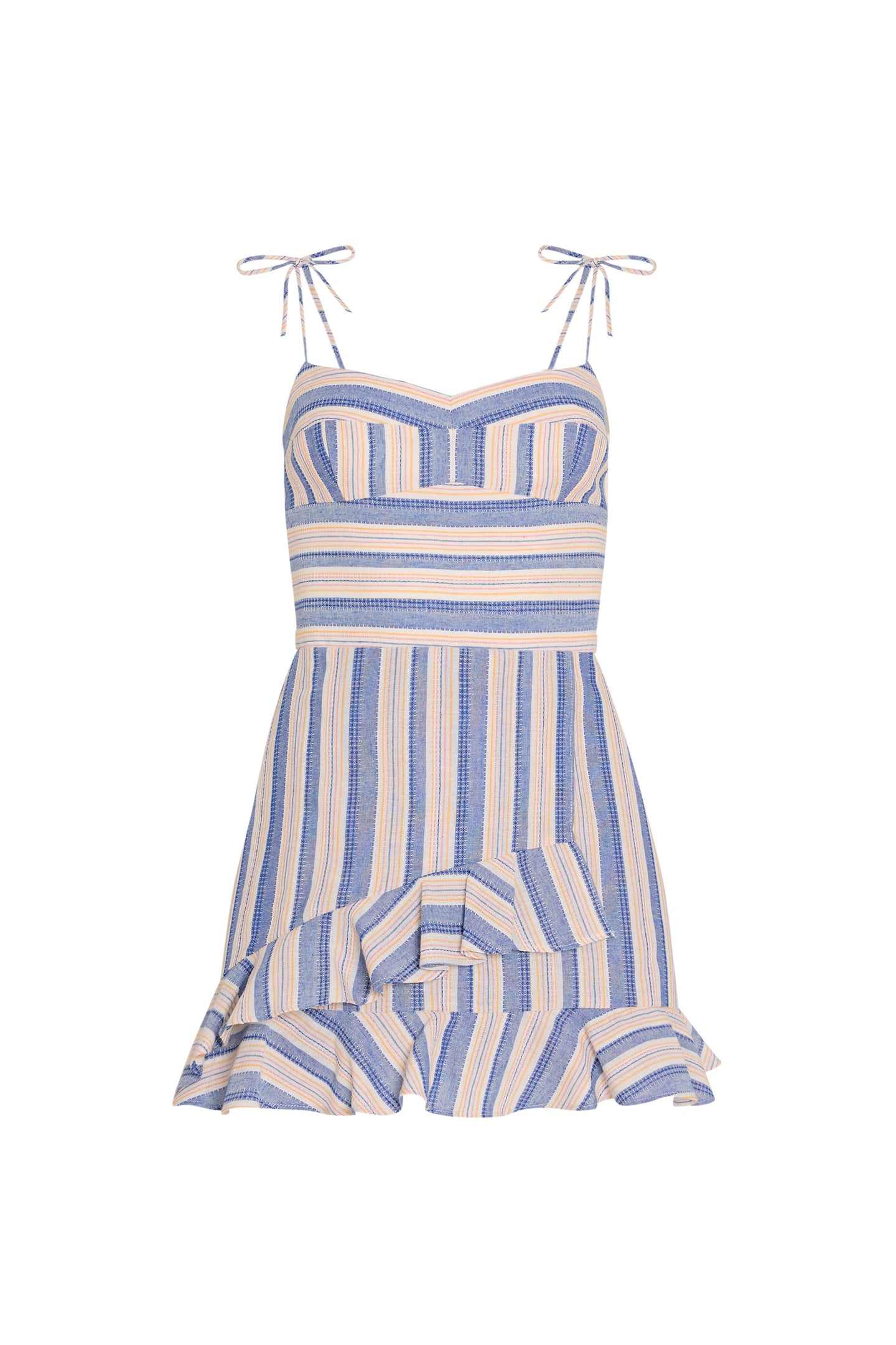 Magnolia Romper in Myers Stripe View 6