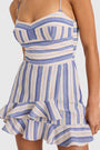 Magnolia Romper in Myers Stripe View 4