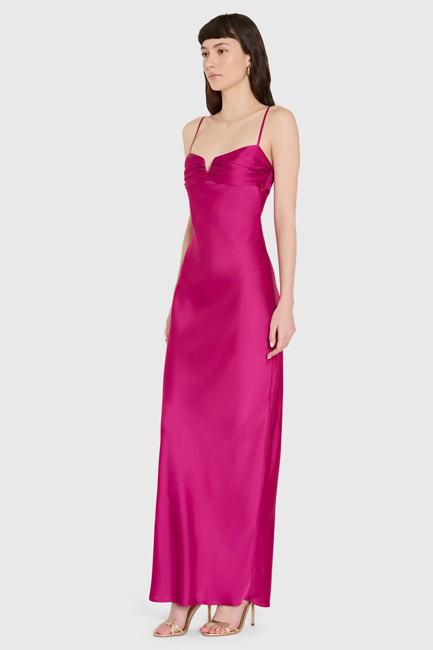 Sleeveless Maxi Ira Dress in Juneberry | S | Amanda Uprichard Sleeveless Maxi Ira Dress in Juneberry | S | Amanda Uprichard