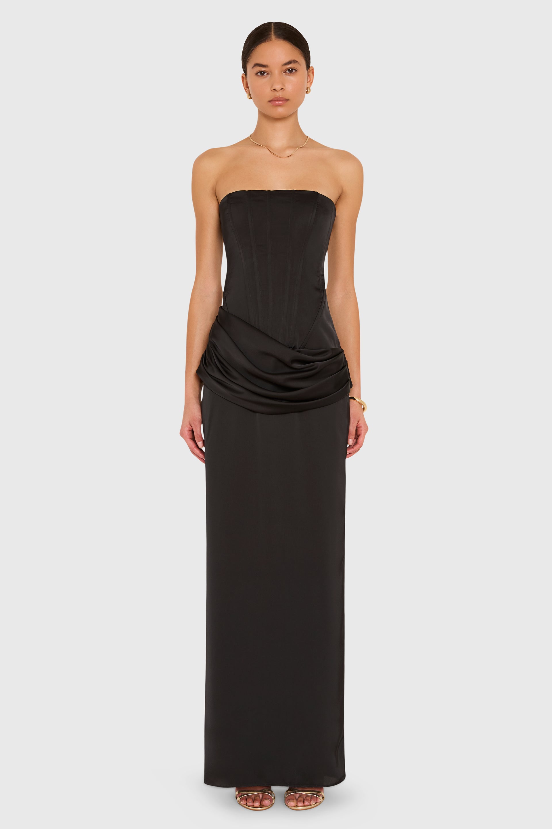 Amanda Uprichard x REVOLVE Rue Gown in Black