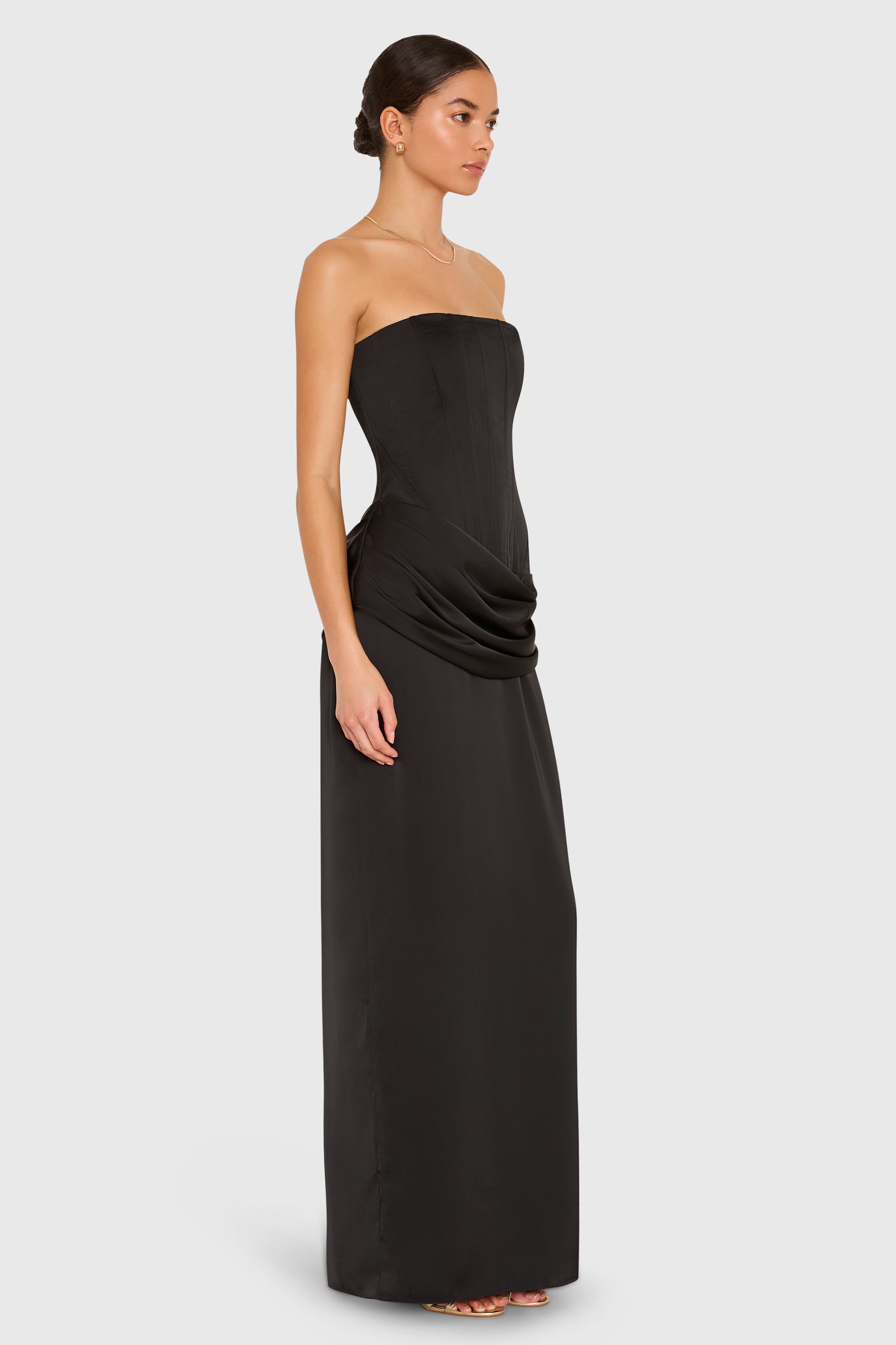 Amanda Uprichard x REVOLVE Rue Gown in Black
