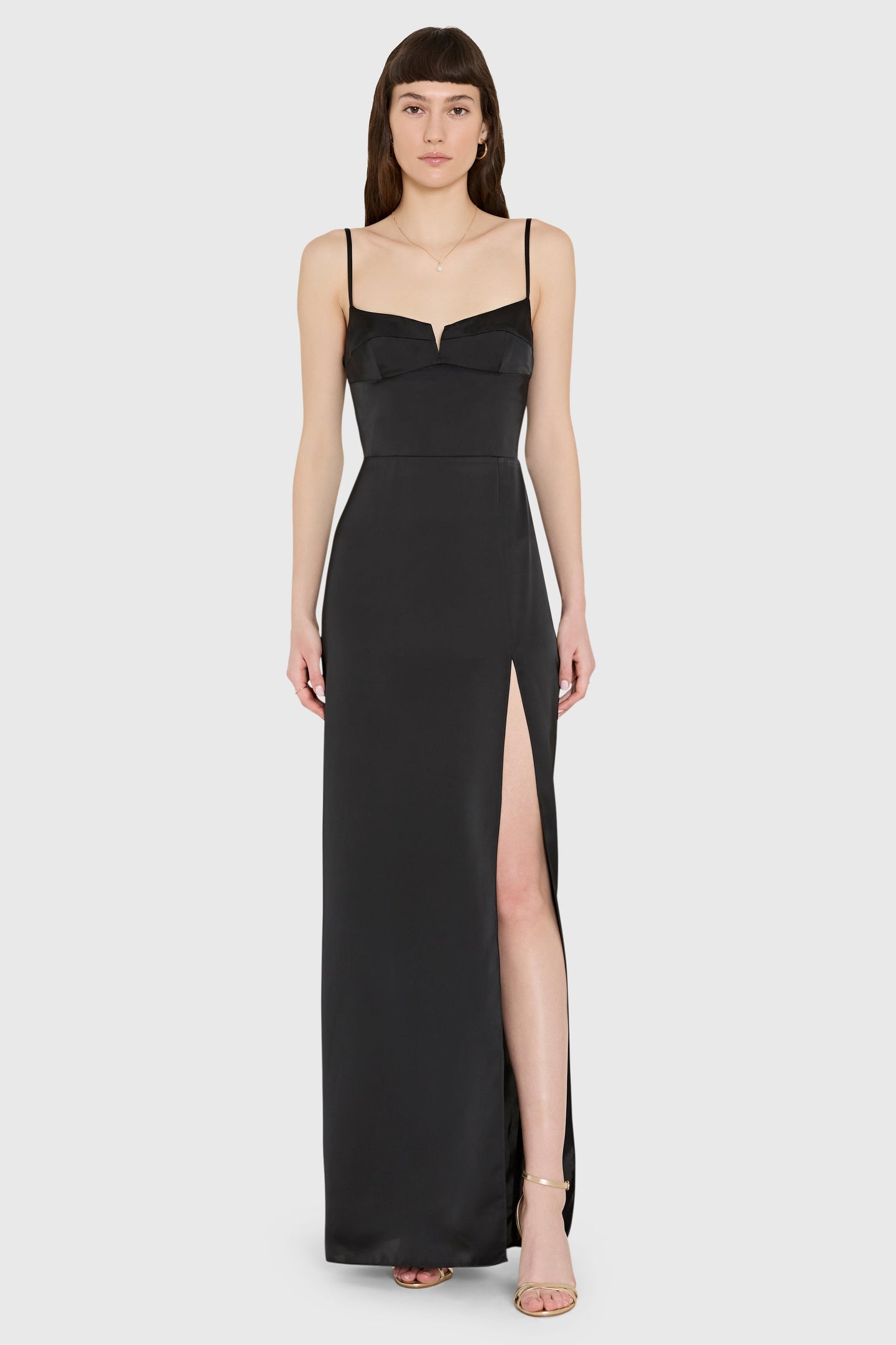 Sleeveless Maxi Lyra Dress in Black | M | Amanda Uprichard Sleeveless Maxi Lyra Dress in Black | M | Amanda Uprichard