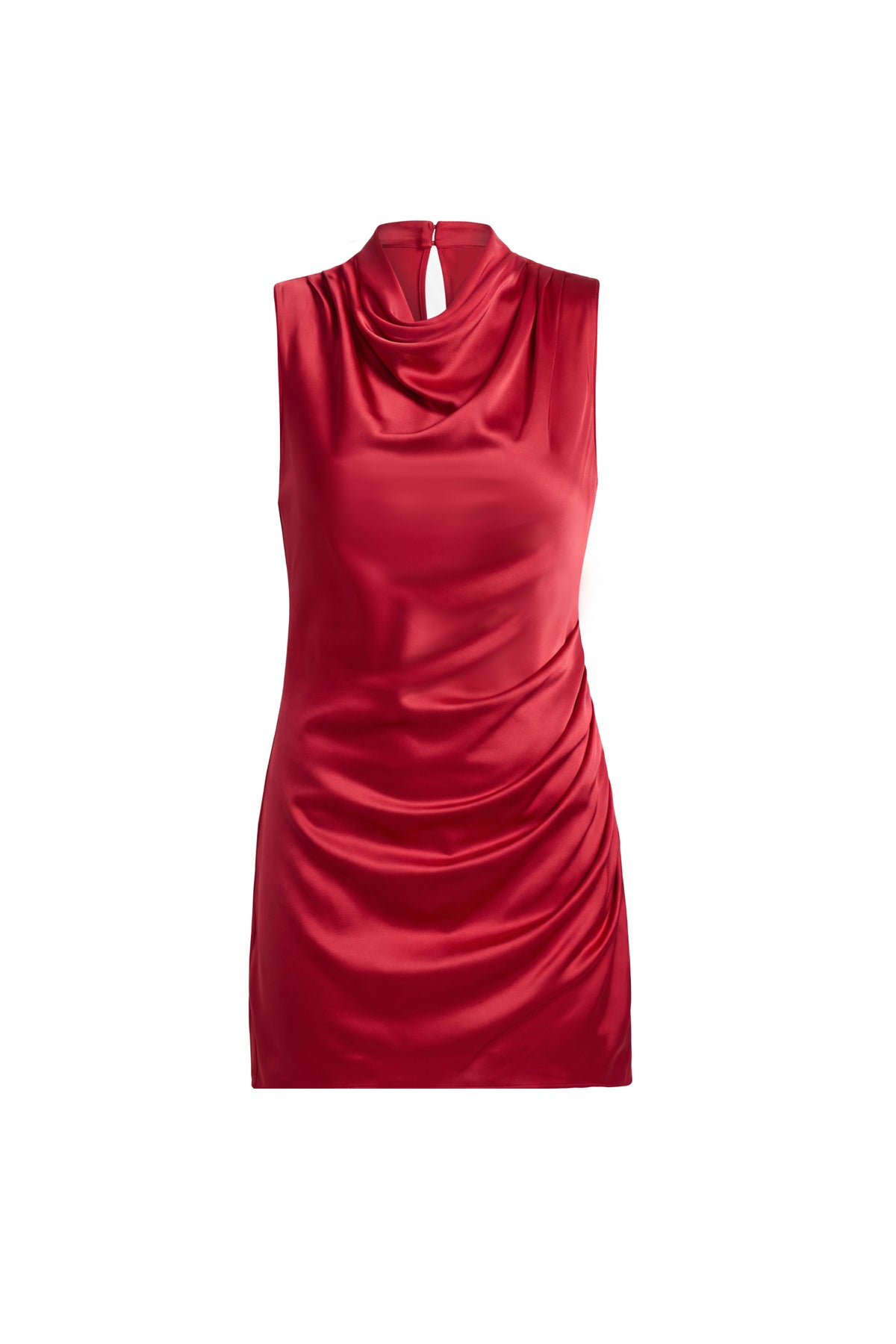 Amanda Uprichard Moraine Dress in Charmeuse in Rosette - shown on an invisible mannequin