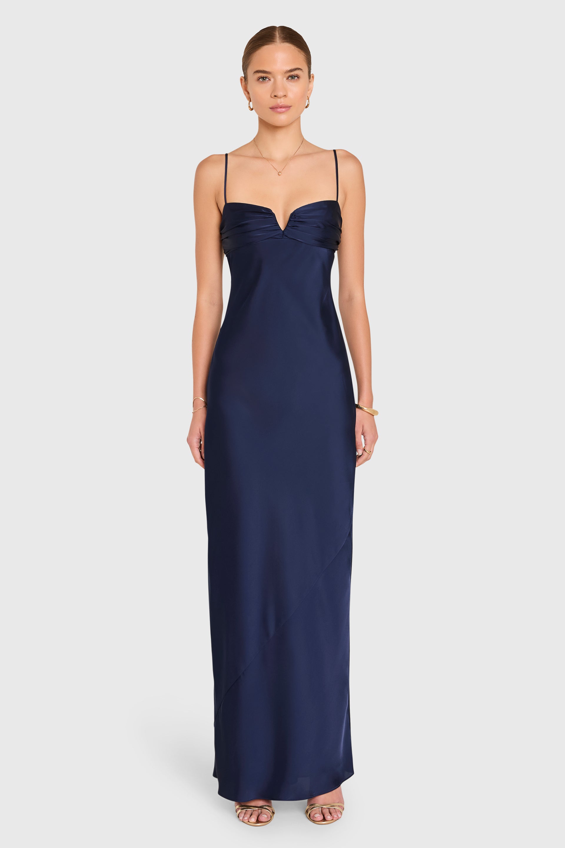 Amanda Uprichard Ira Maxi Dress in Navy
