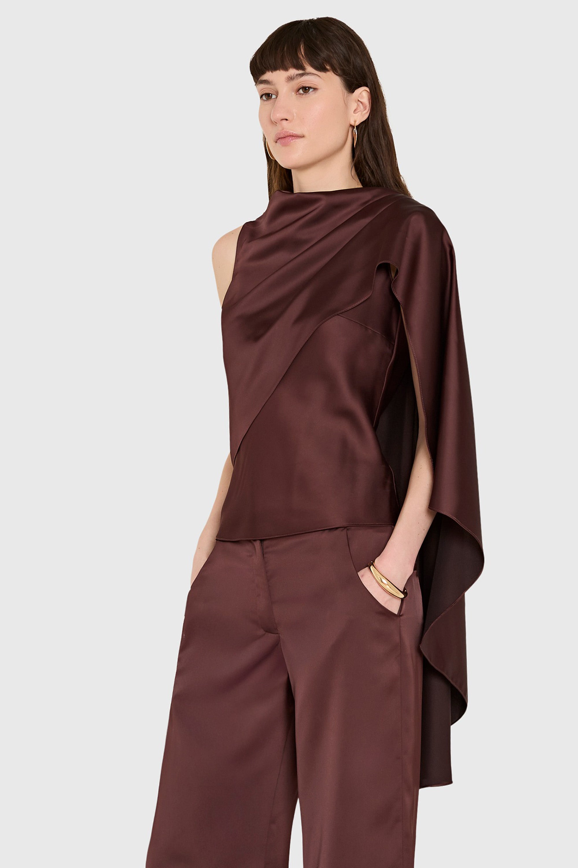 Artemis Top in Charmeuse view 2