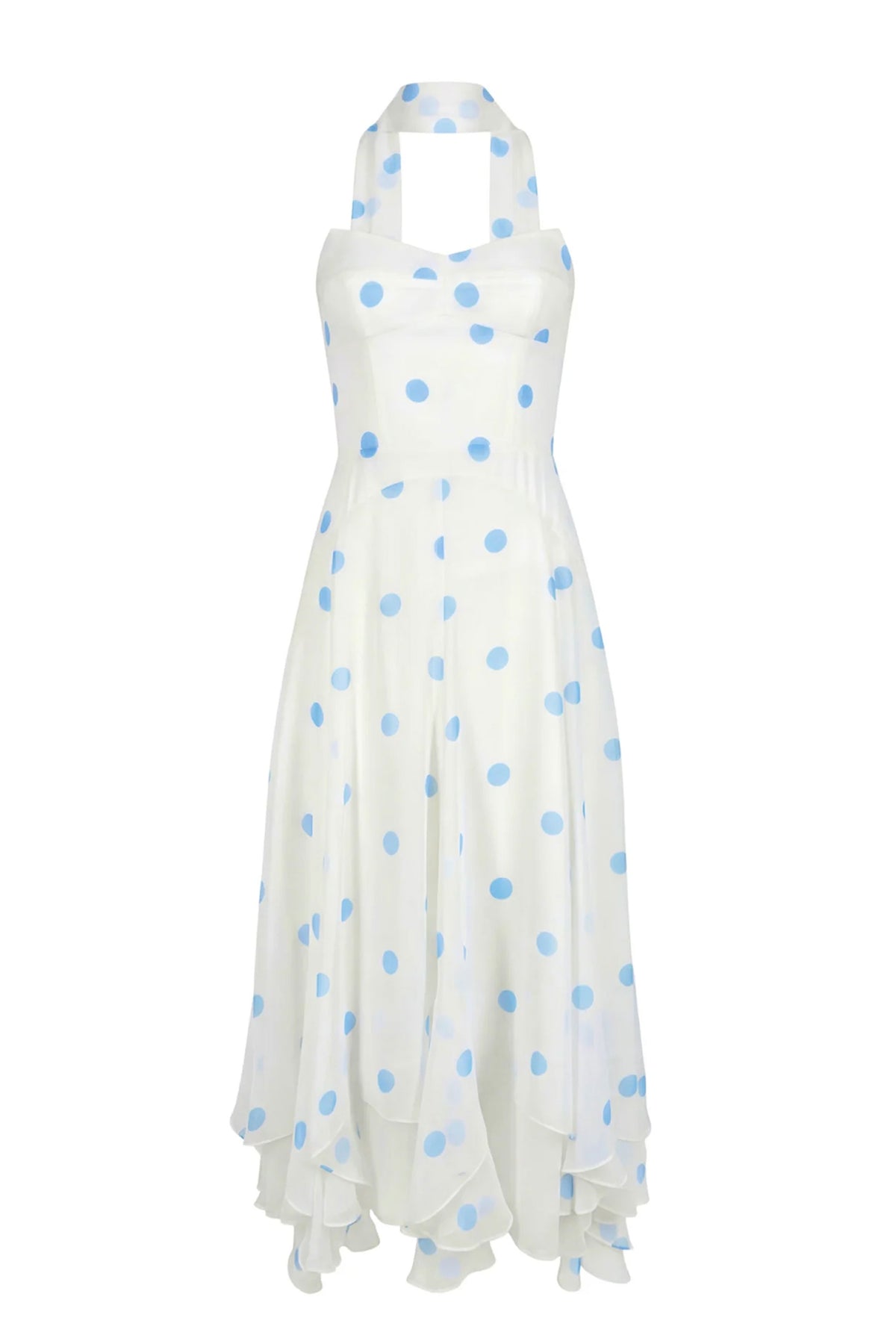 pale blue polka dot dress Monterey With Scarf in – Amanda Uprichard the dress offers a Letter Charm:T color:ayana-opn-bck-mn-dress-medium-polka-brw swatch:https://www.motelrocks.com/cdn/shop/files/AYANA-OPN-BCK-MN-DRESS-MEDIUM-POLKA-BRW-5659D.jpg?v=1757903344&width=100 The Easy Makeup Trick