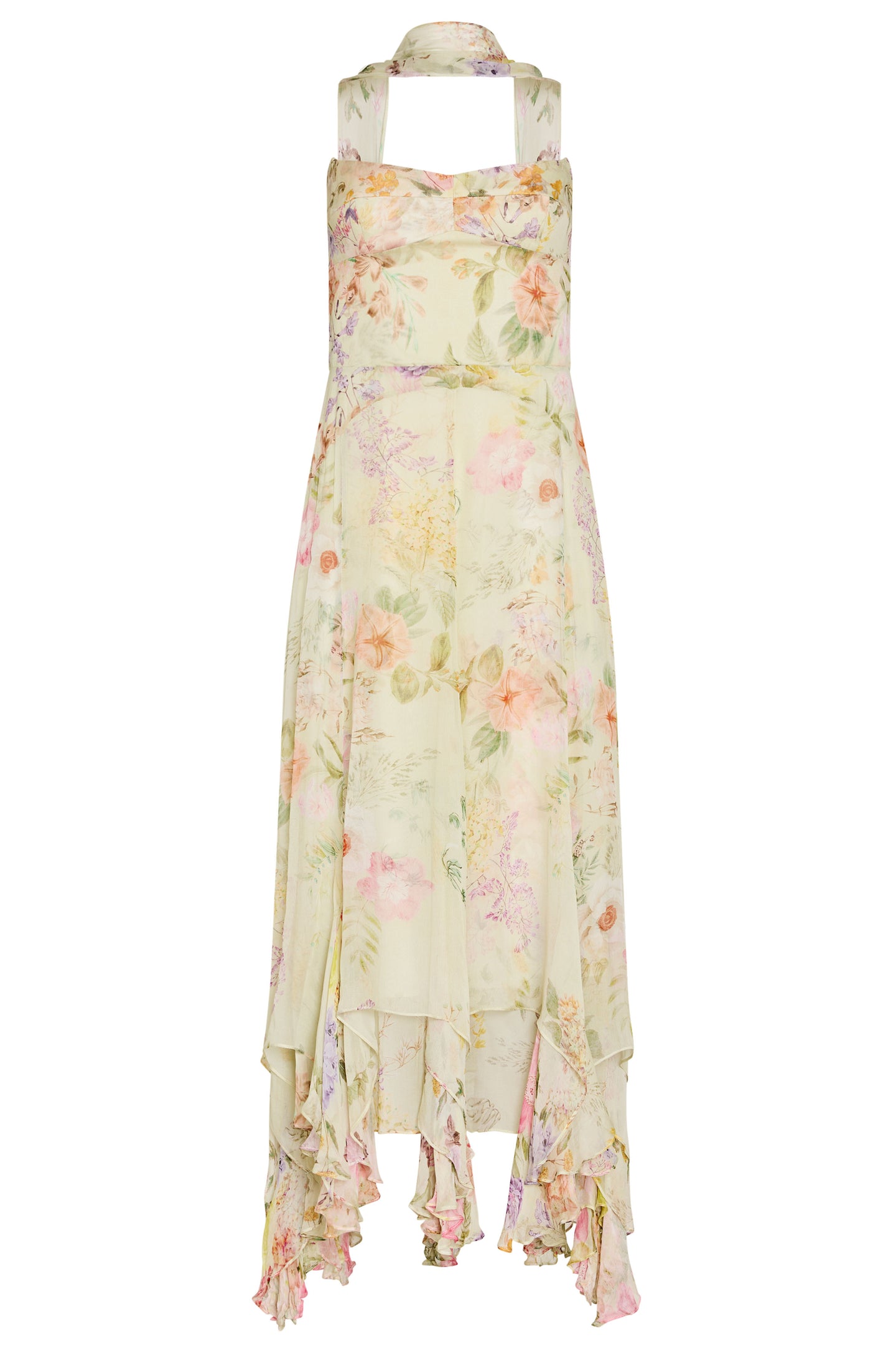 Monterey Dress With Scarf in Whistledown View 6