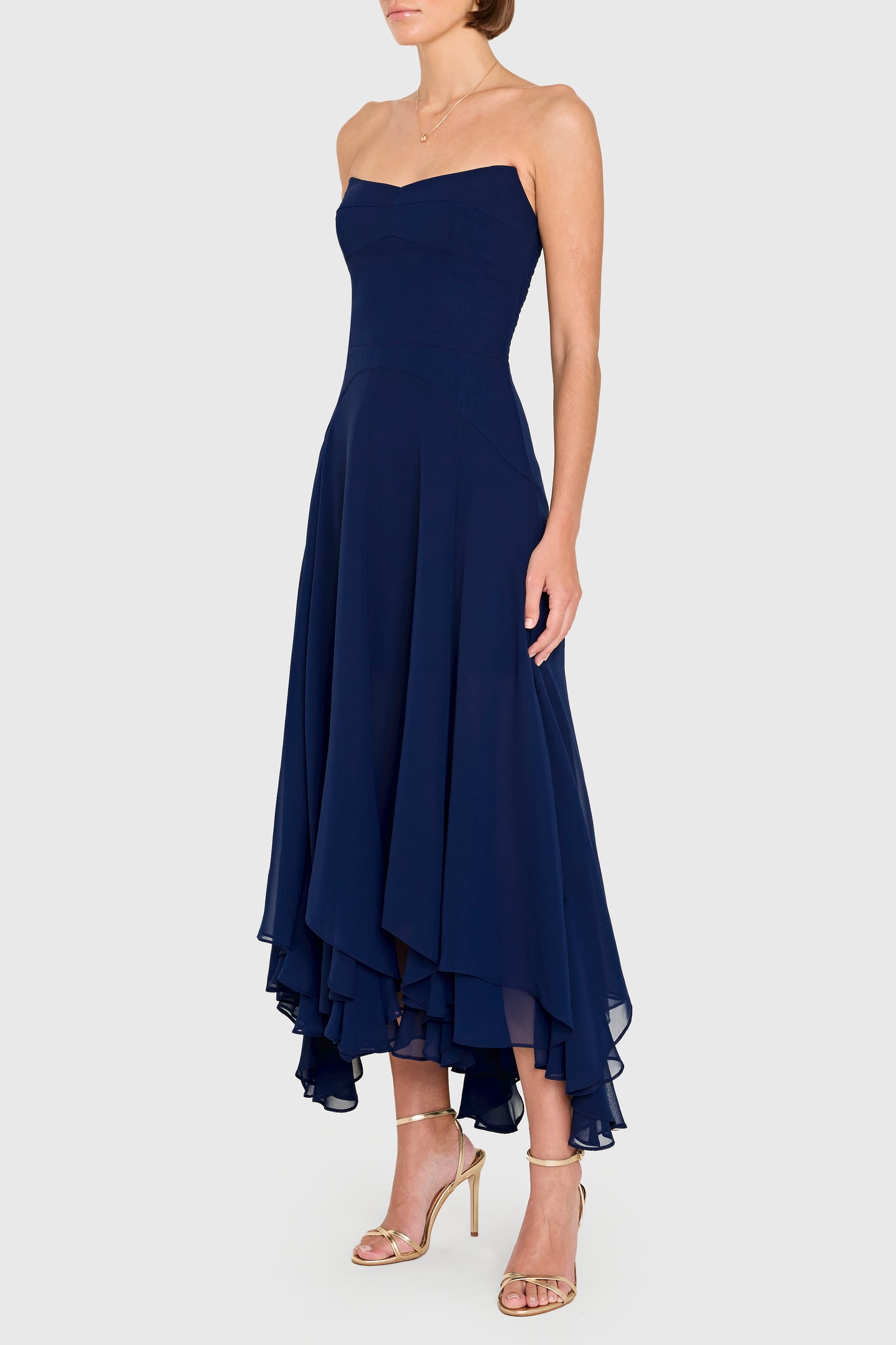 Monterey Dress in Dark Navy | Party Cocktail Dress - Amanda Uprichard Monterey Dress in Dark Navy | Party Cocktail Dress - Amanda Uprichard