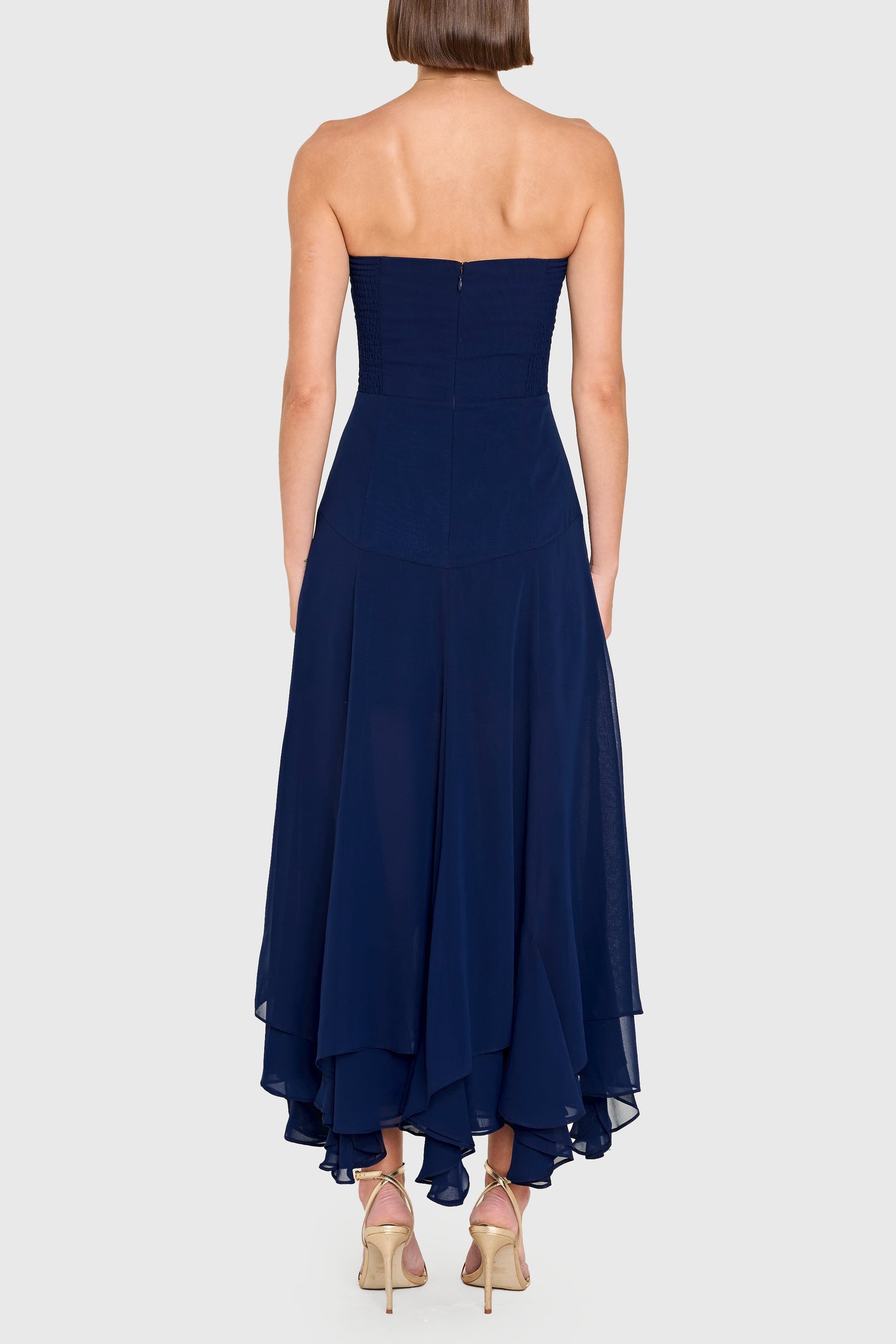 Monterey Dress in Dark Navy | Party Cocktail Dress - Amanda Uprichard Monterey Dress in Dark Navy | Party Cocktail Dress - Amanda Uprichard