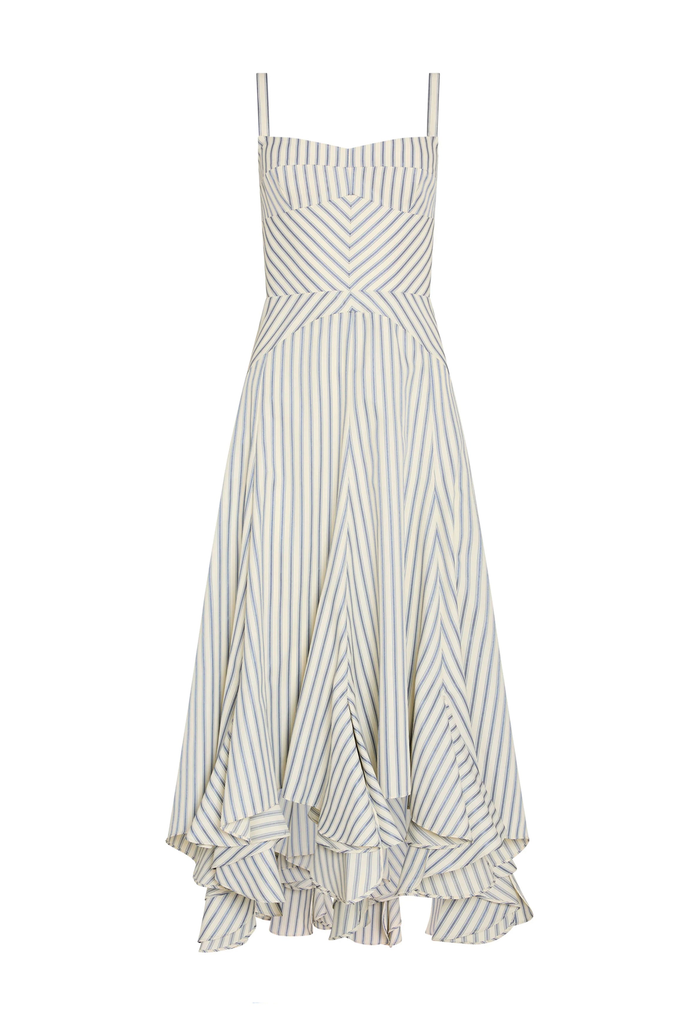 Monterey Dress in Oxford Stripe view 7