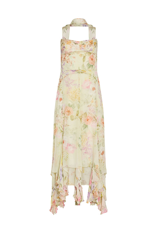 Monterey Dress With Scarf in Whistledown view 1