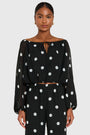 Dallas Top in Polka Dot View 1