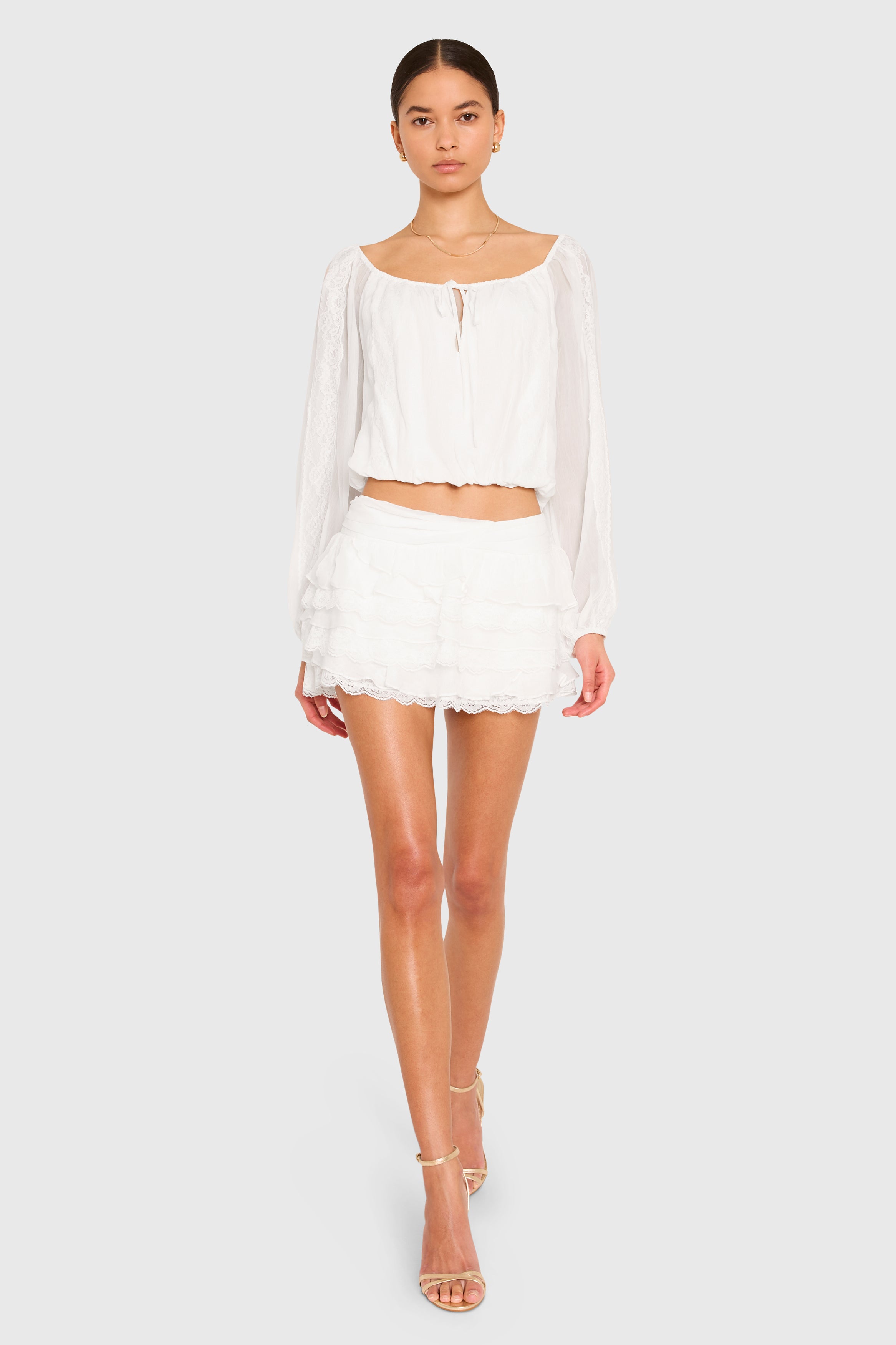 Dallas Top with Lace view 5