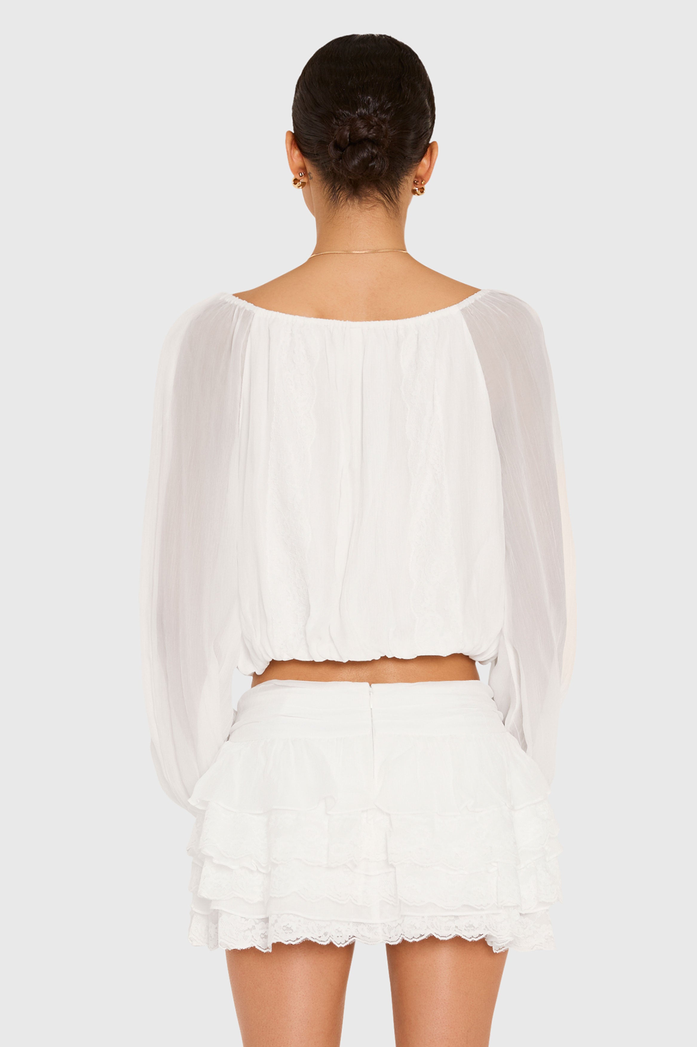 Dallas Top with Lace view 3