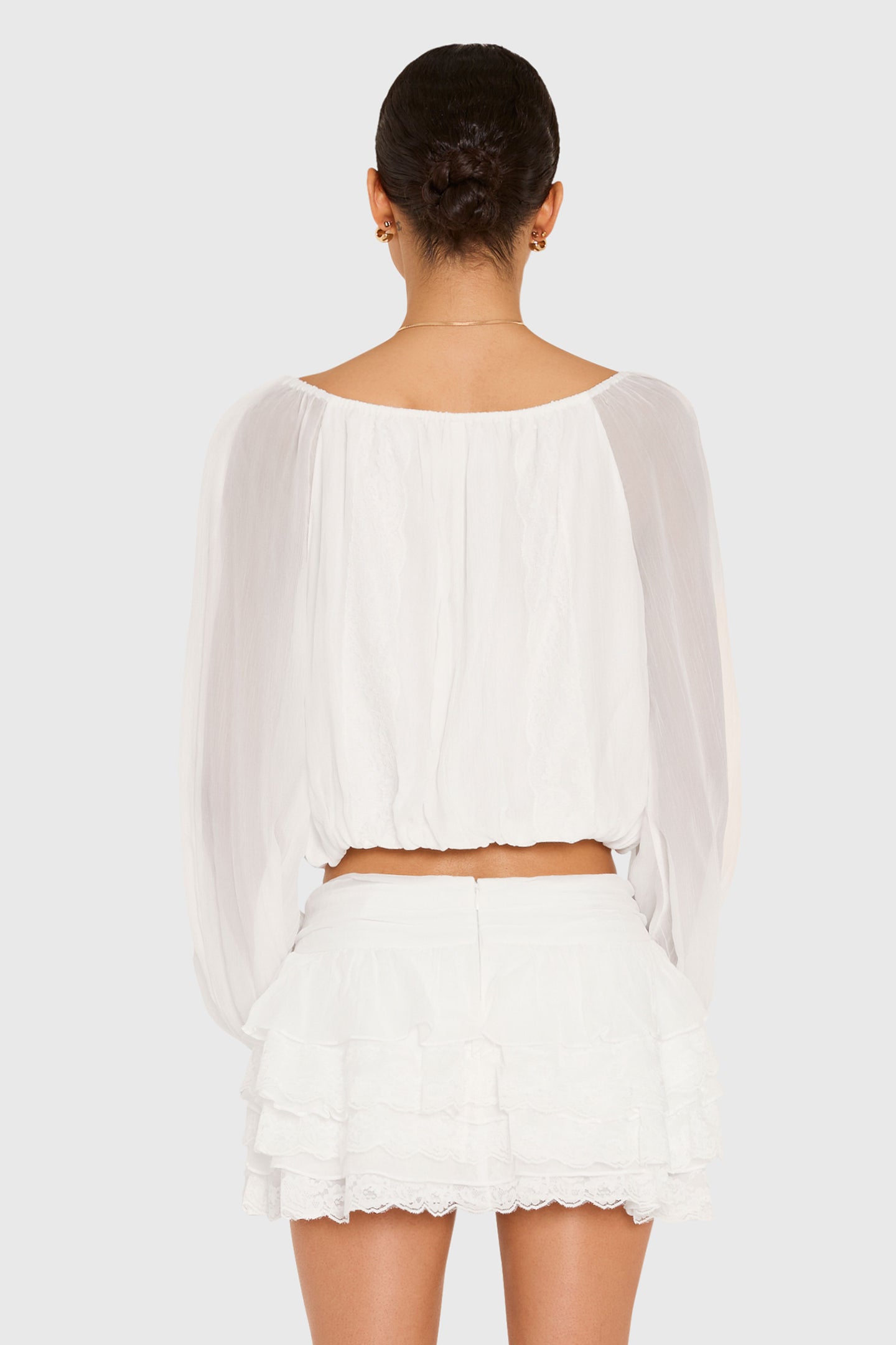 Dallas Top with Lace View 3