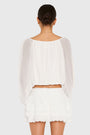 Dallas Top with Lace View 3
