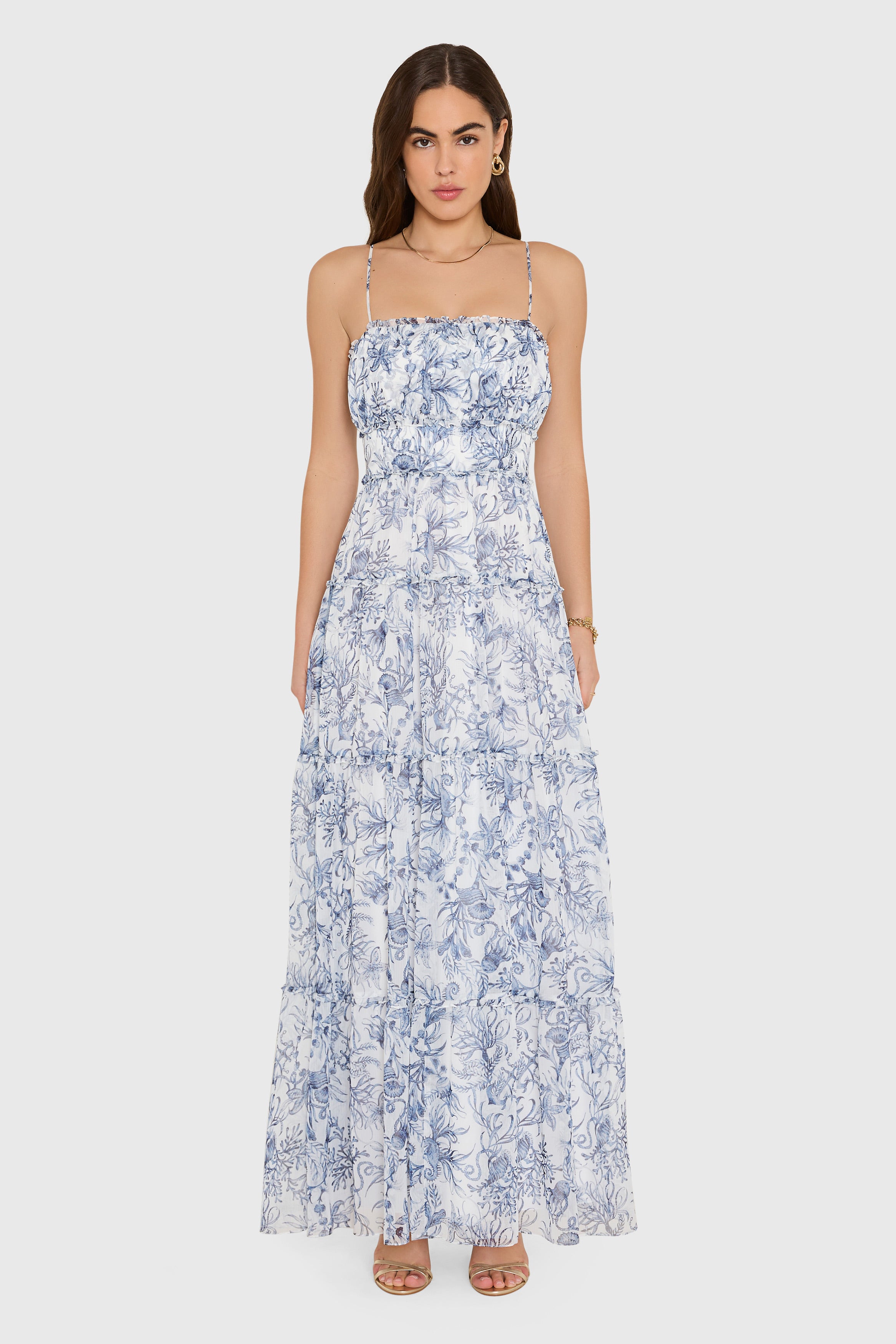 Willow Maxi Dress in Deep Sea view 1