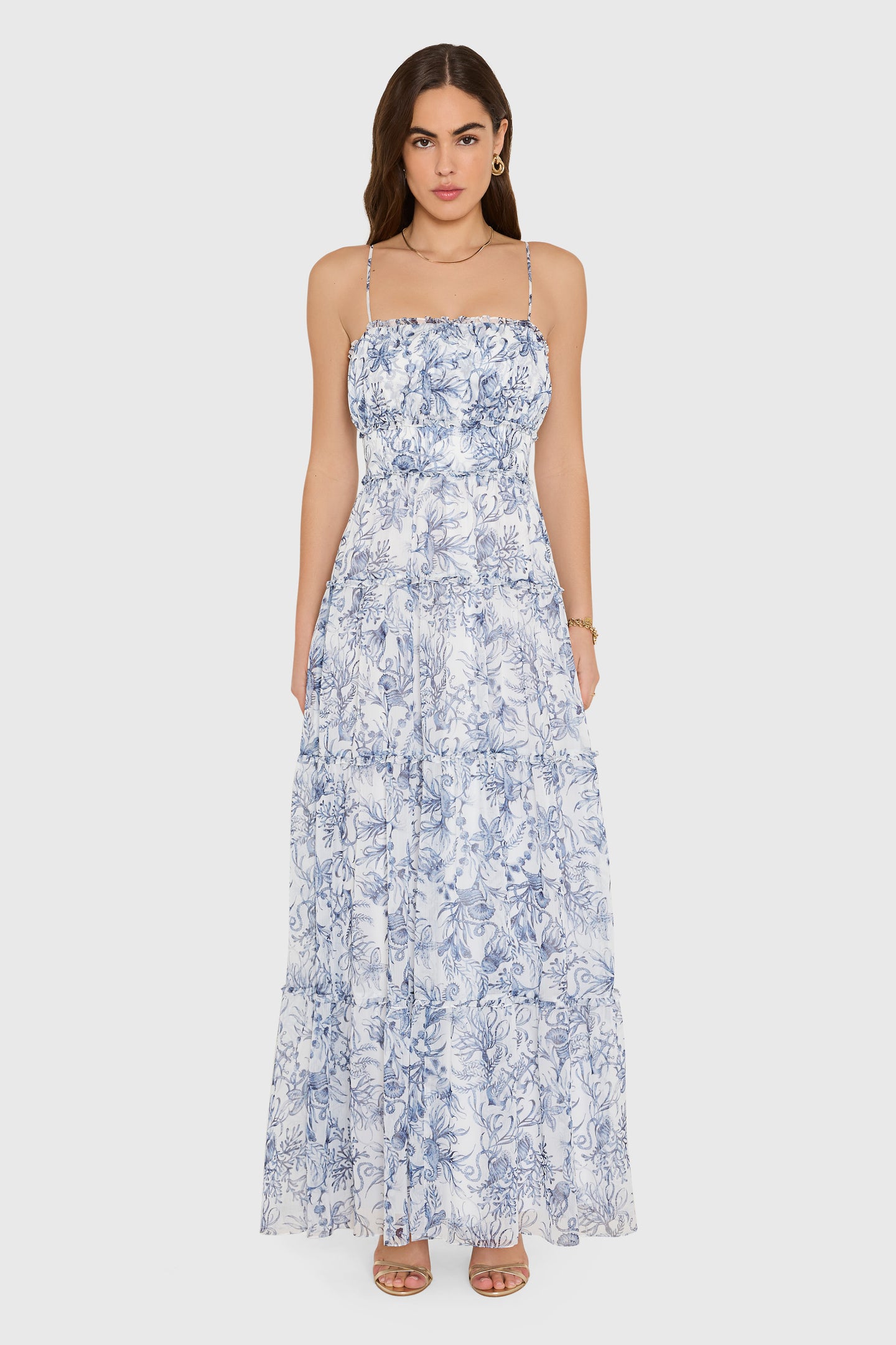 Willow Maxi Dress in Deep Sea View 1