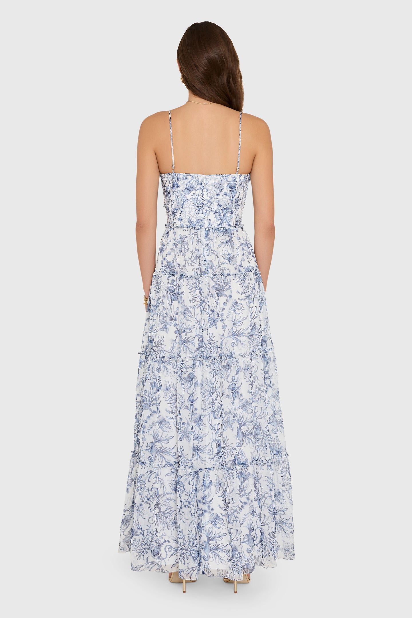 Willow Maxi Dress in Deep Sea View 3