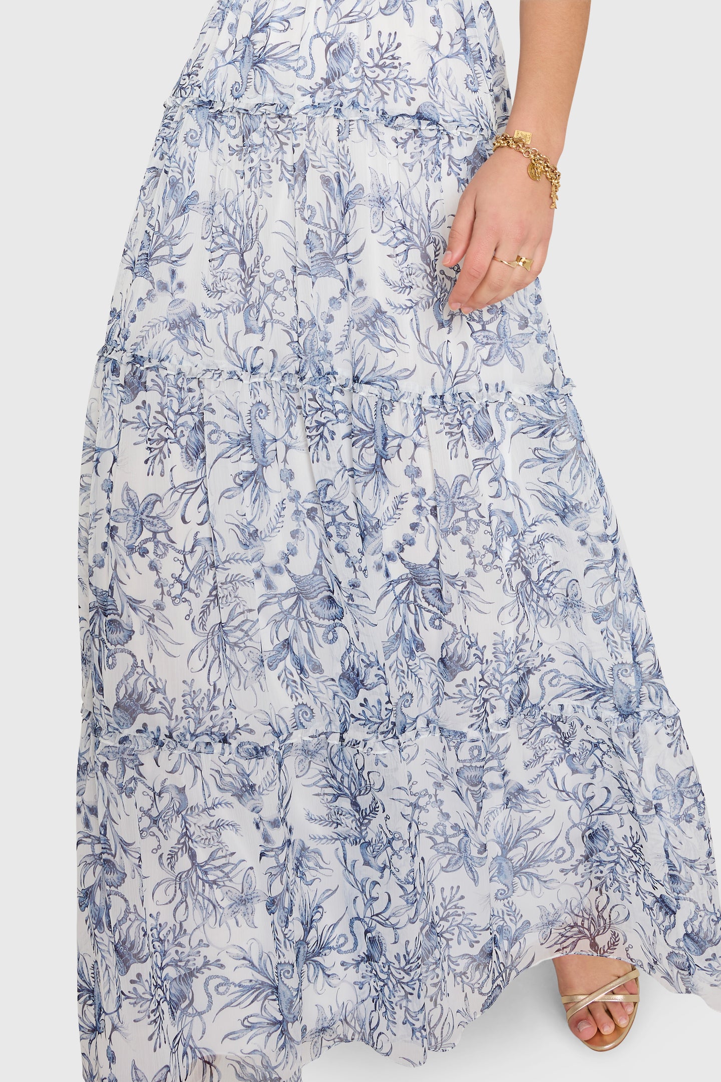 Willow Maxi Dress in Deep Sea View 4