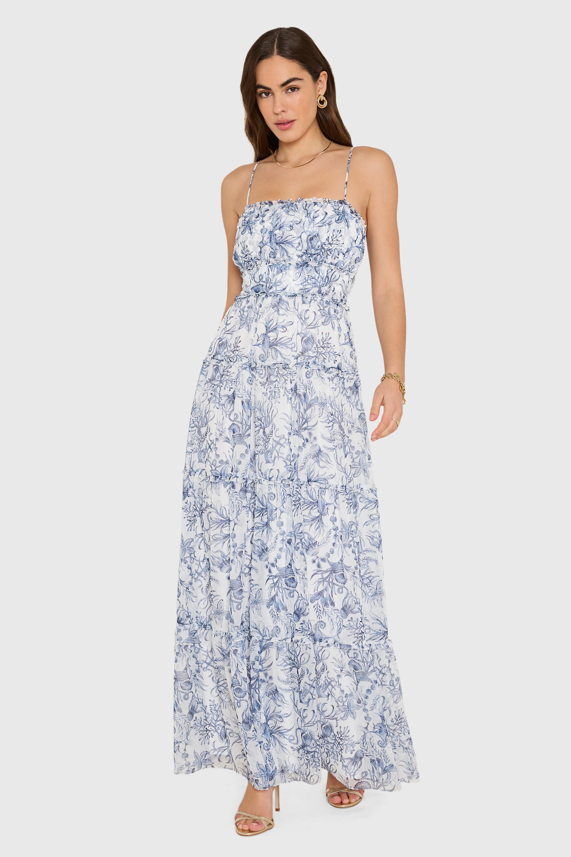 Willow Maxi Dress in Deep Sea M