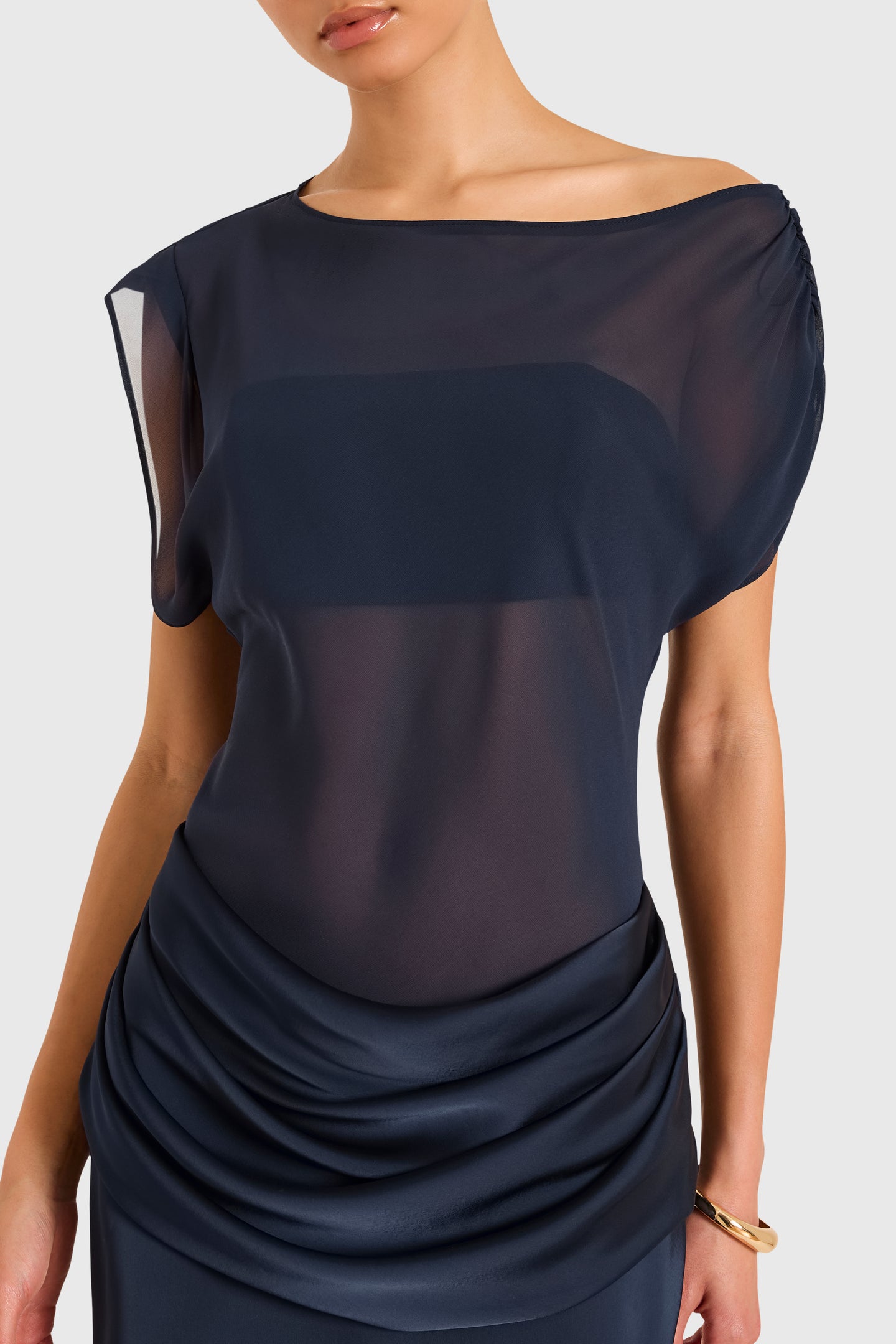 orana mini dress in blue Hyacinth House Blue Cabana Stripe Ollie Mini Dress Blue Stripe / XL