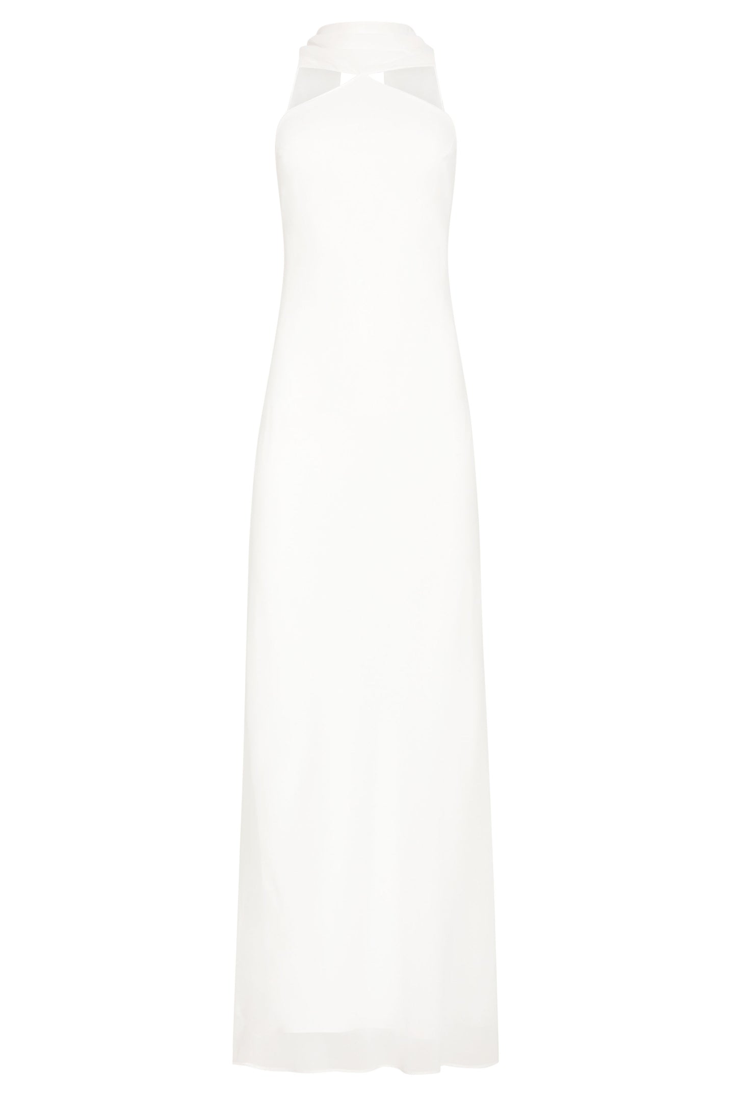 Ashton Maxi in Ivory - Full Length Chiffon Dress - Amanda Uprichard Ashton Maxi in Ivory - Full Length Chiffon Dress - Amanda Uprichard