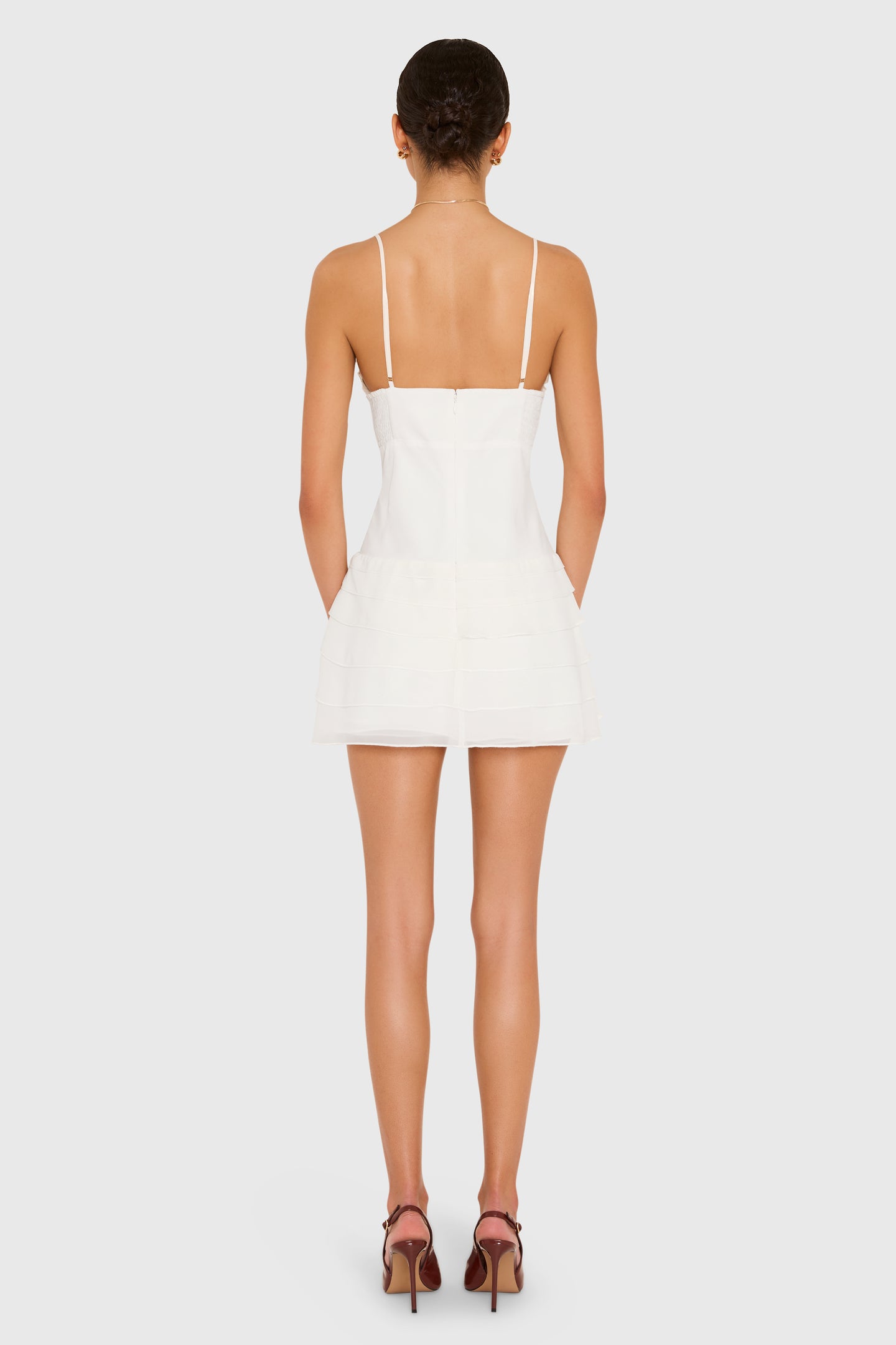 Sleeveless Mini Mirabelle Romper in Ivory | L | Amanda Uprichard Sleeveless Mini Mirabelle Romper in Ivory | L | Amanda Uprichard