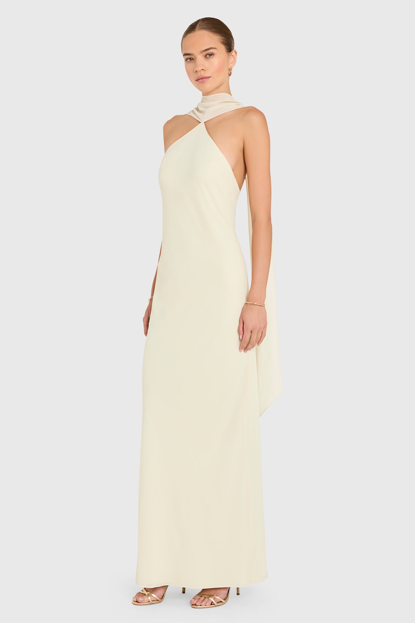 Sleeveless Maxi Ashton in Endive Chiffon | M | Amanda Uprichard Sleeveless Maxi Ashton in Endive Chiffon | M | Amanda Uprichard