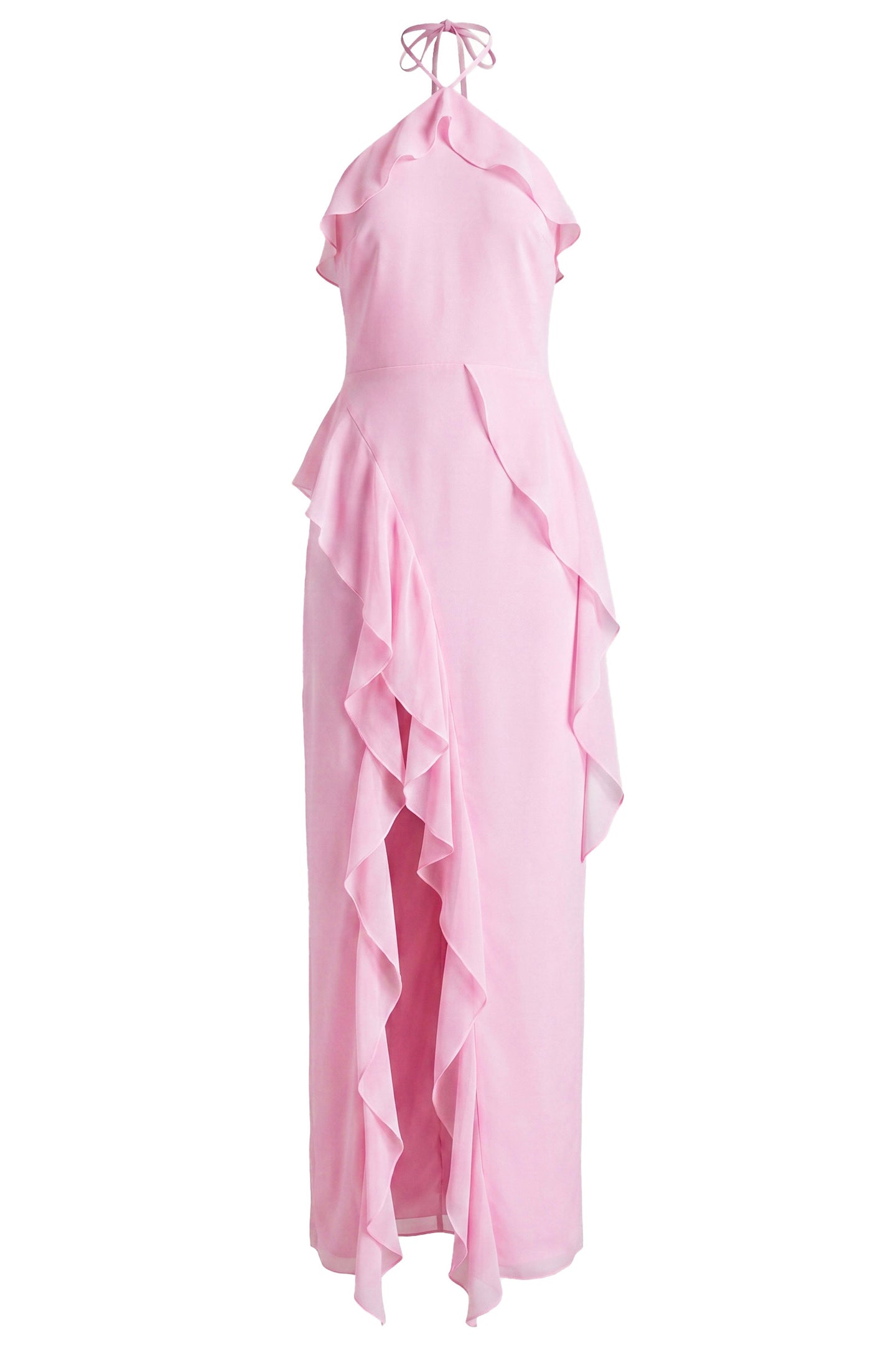 Alessandra Maxi Dress in Chiffon in Candy Floss Pink | Women's Formal Maxi Dress