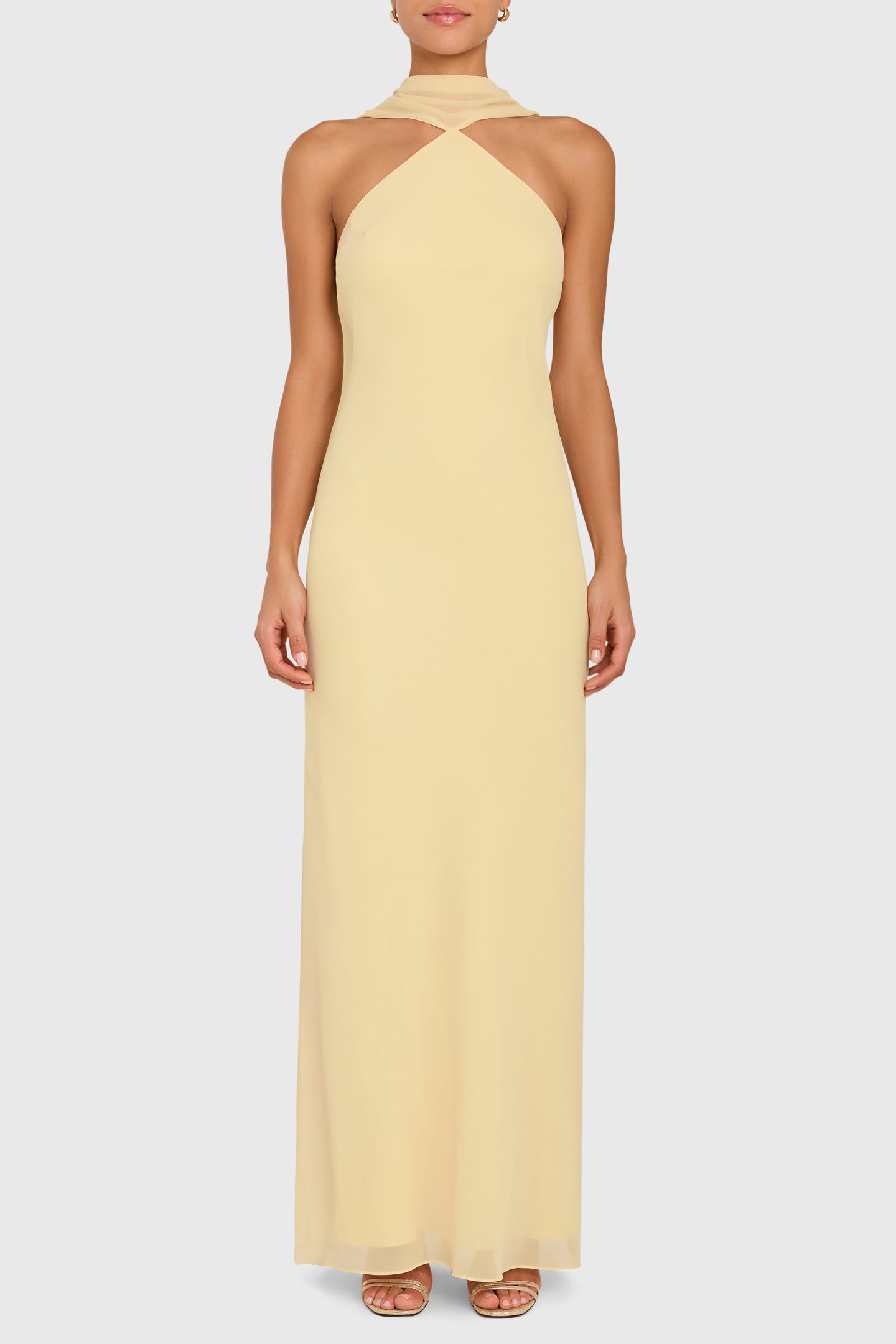 Ashton Maxi in Cornsilk | Silk Formal Maxi Dress - Amanda Uprichard Ashton Maxi in Cornsilk | Silk Formal Maxi Dress - Amanda Uprichard