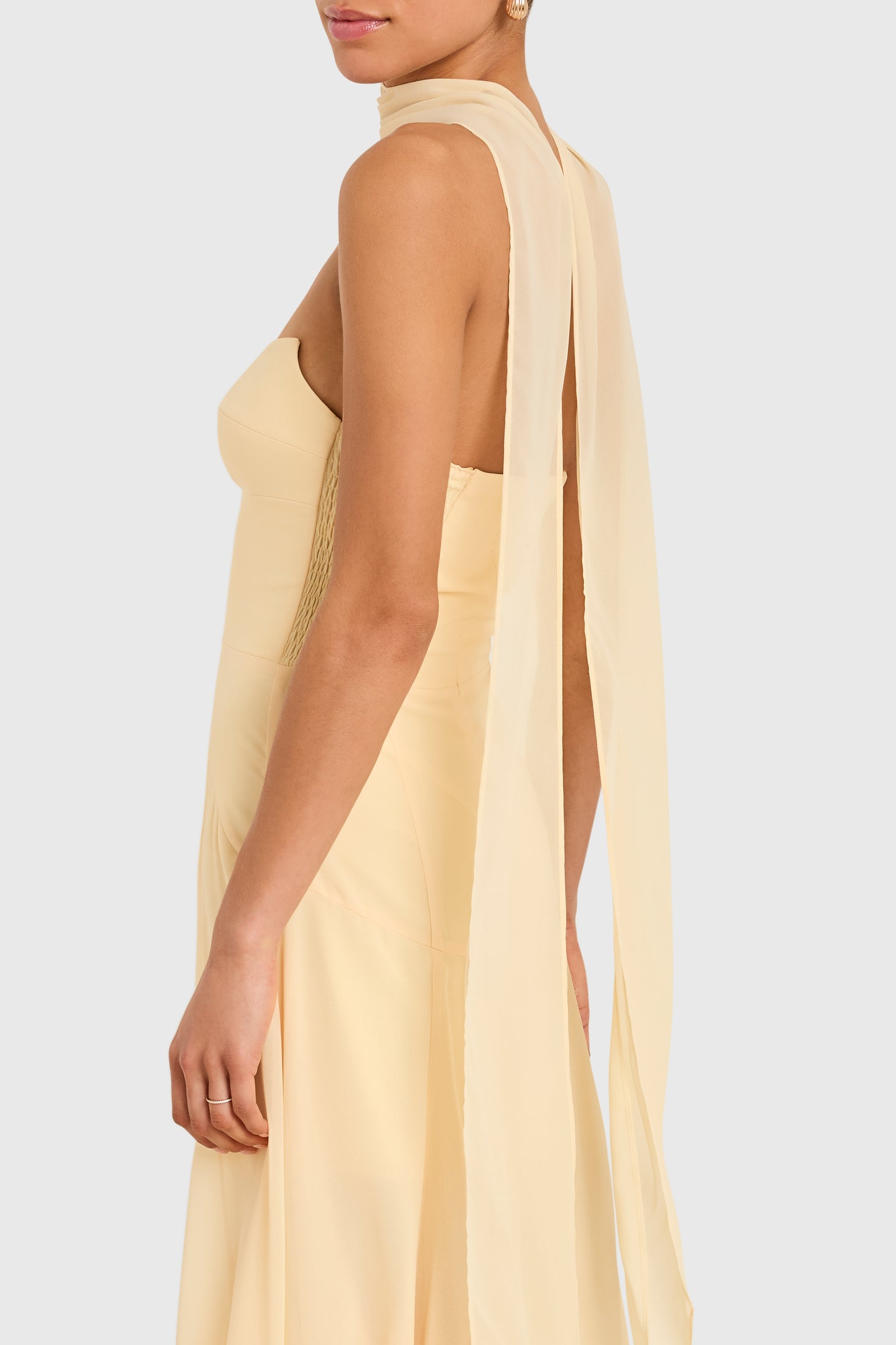 Monterey Dress in Cornsilk | Silk Cocktail Dress - Amanda Uprichard Monterey Dress in Cornsilk | Silk Cocktail Dress - Amanda Uprichard